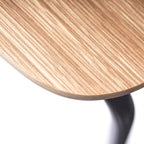 FDB Møbler J182 Holmen Chair เก้าอี้โครงเหล็กที่นั่ง oak veneer ออกแบบโดย Jakob Thau
