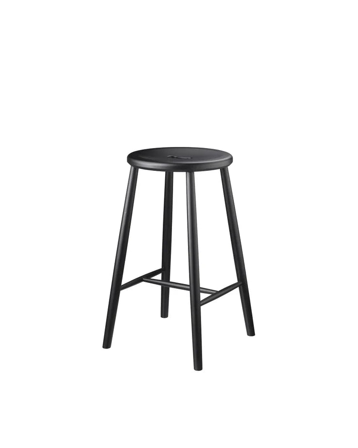 FDB Møbler J27C Counter Stool โดย Børge Mogensen ม้านั่งเคาน์เตอร์ไม้โอ๊ก/บีช ที่นั่งไม้เรียบ ดีไซน์คลาสสิกปี 1949