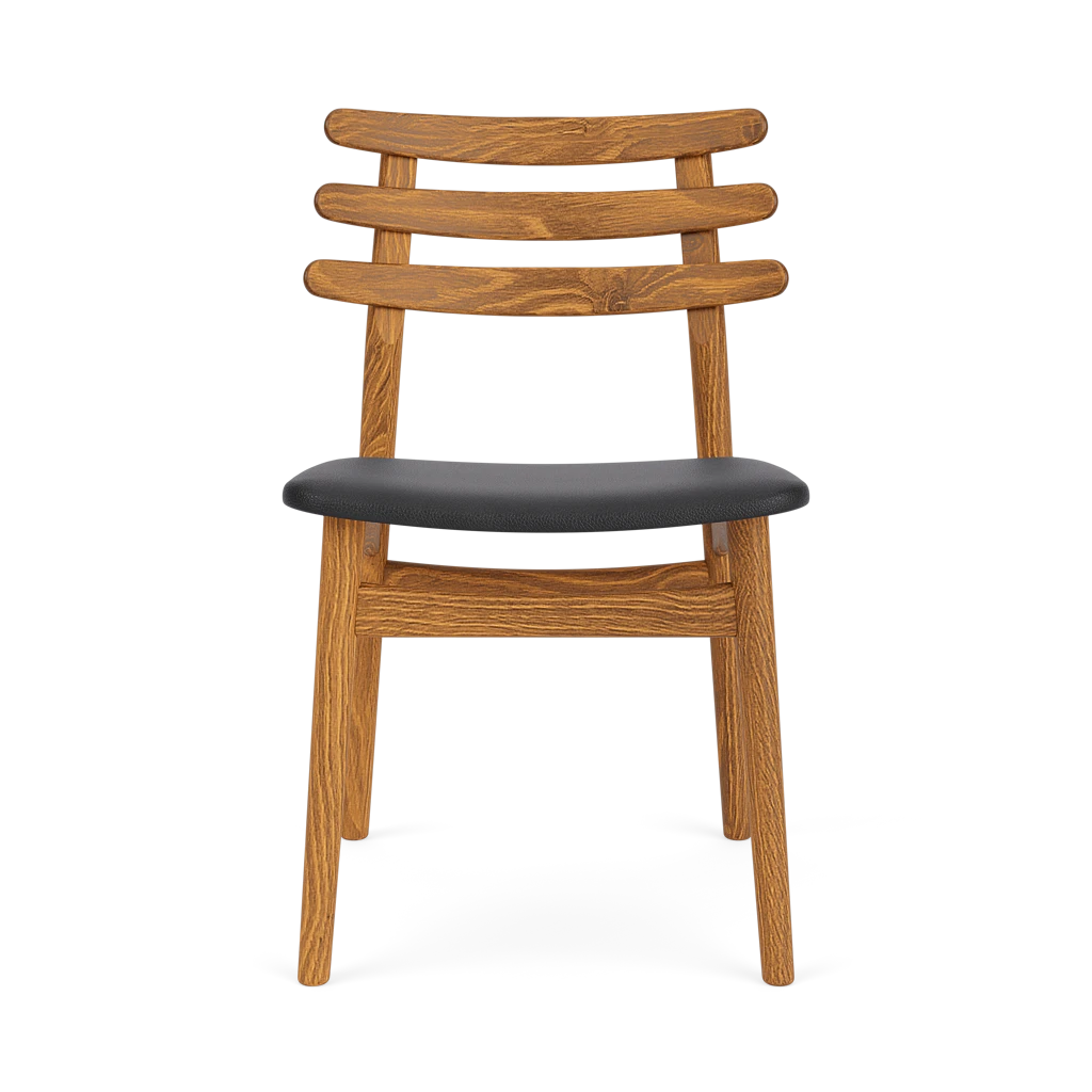 J48 Chair โดย Poul M. Volther (1951) จาก FDB Møbler ดีไซน์เรียบง่ายตามแนวฟังก์ชันนัลลิสม์เดนมาร์ก โครงไม้โอ๊คแข็งแรง พนักพิงโค้งเอกลักษณ์ รองรับสรีระได้ดี เหมาะใช้เป็นเก้าอี้ทานอาหารหรืออเนกประสงค์ภายในบ้าน