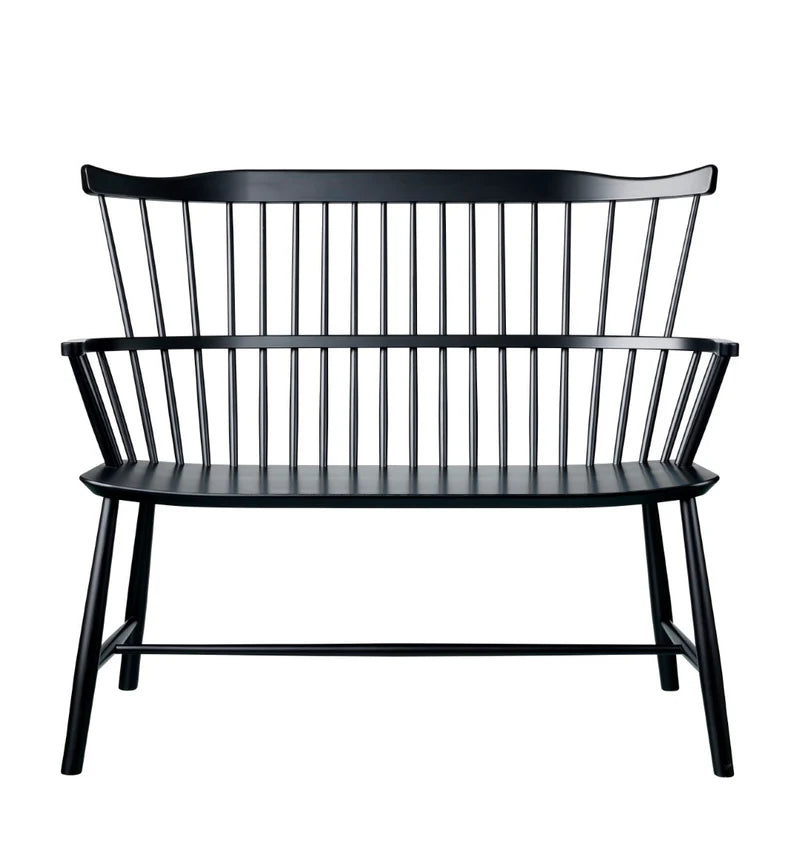 FDB Møbler J52D Bench ม้านั่งไม้ beech สี Jet Black ขนาด 106 ซม. ออกแบบโดย Børge Mogensen