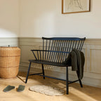 FDB Møbler J52D Bench ม้านั่งไม้ beech สี Jet Black ขนาด 106 ซม. ออกแบบโดย Børge Mogensen