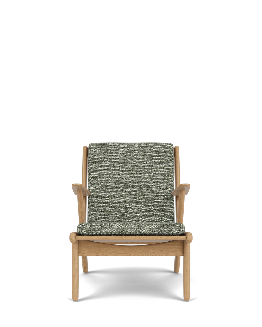 FDB Møbler J53 Armchair โดย Poul M. Volther โครงไม้โอ๊กเคลือบน้ำมัน บุผ้าเลือกได้หลายแบบ เช่น Monza, Cosmo, Grain, Main Line Flax ดีไซน์ปี 1953