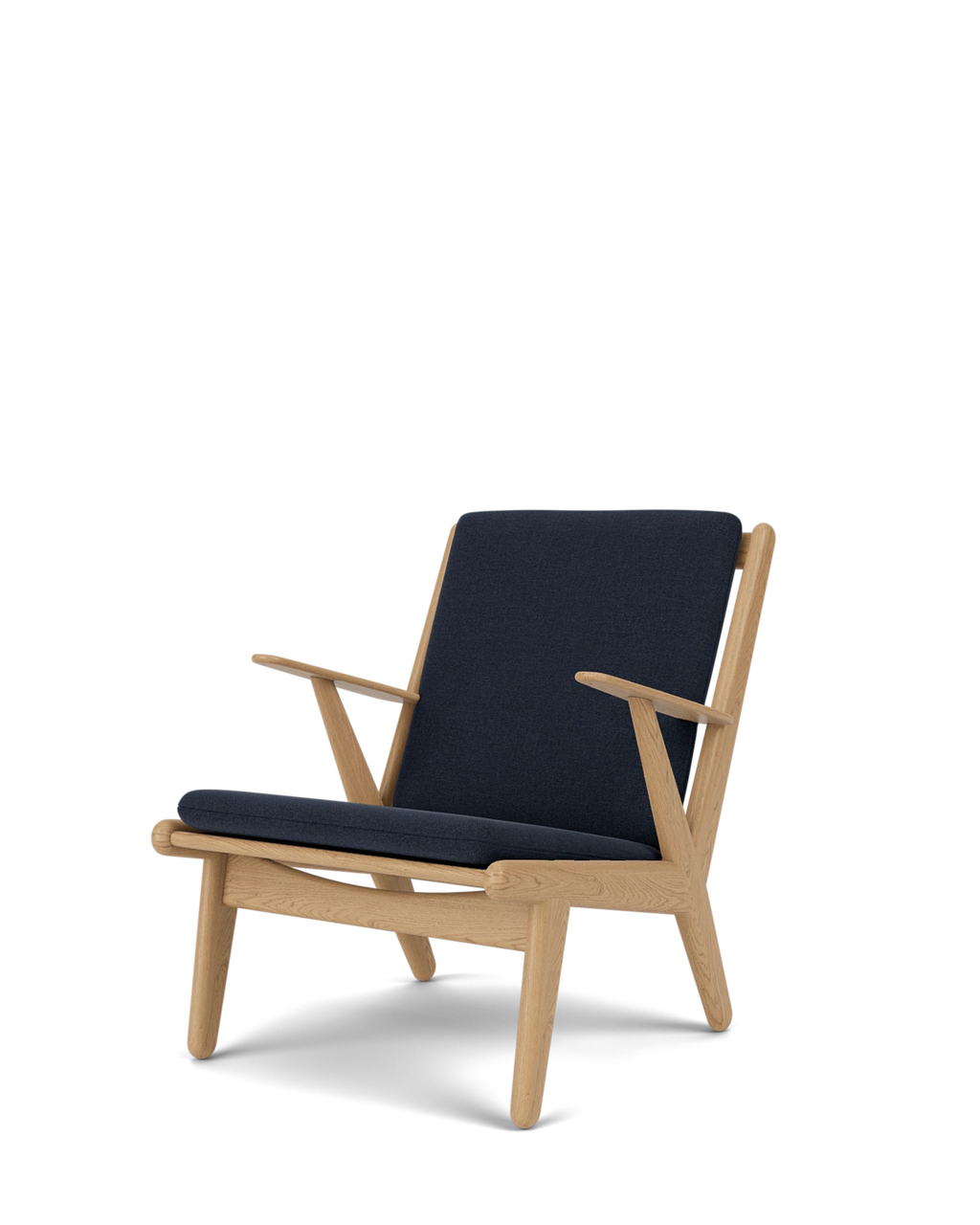FDB Møbler J53 Armchair โดย Poul M. Volther โครงไม้โอ๊กเคลือบน้ำมัน บุผ้าเลือกได้หลายแบบ เช่น Monza, Cosmo, Grain, Main Line Flax ดีไซน์ปี 1953