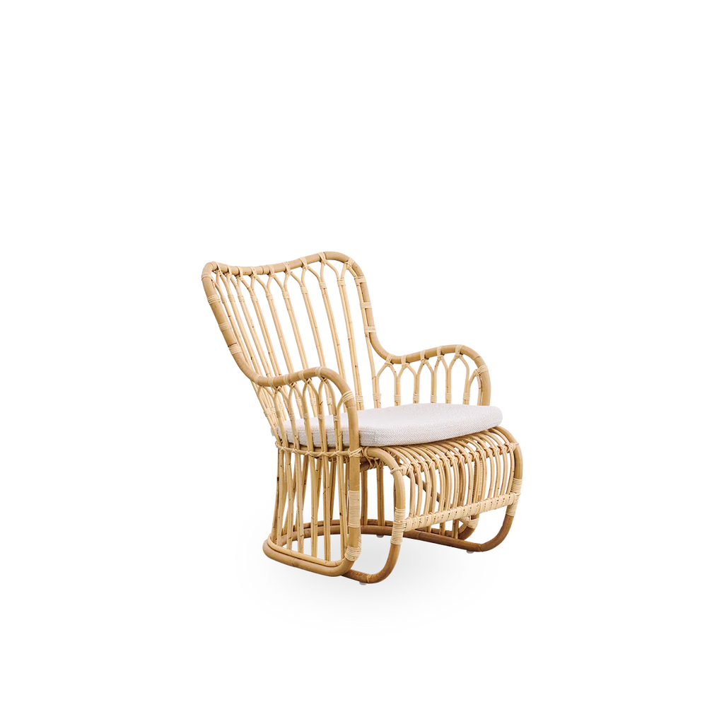 Sika Design Tulip Lounge Chair เก้าอี้พักผ่อนหวาย พร้อมเบาะผ้า