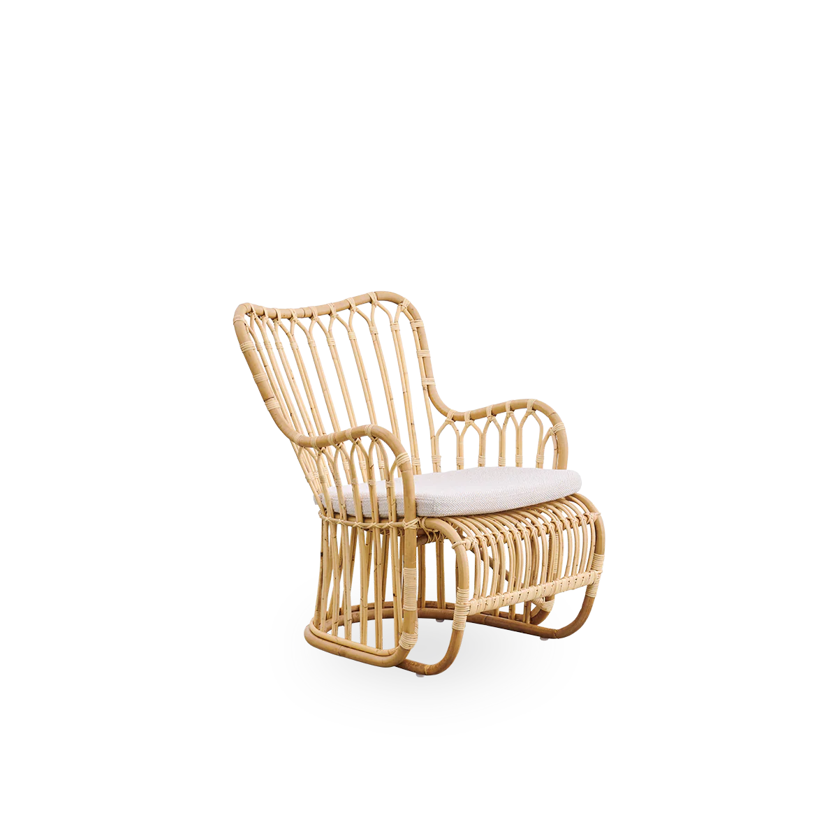 Sika Design Tulip Lounge Chair เก้าอี้พักผ่อนหวาย พร้อมเบาะผ้า