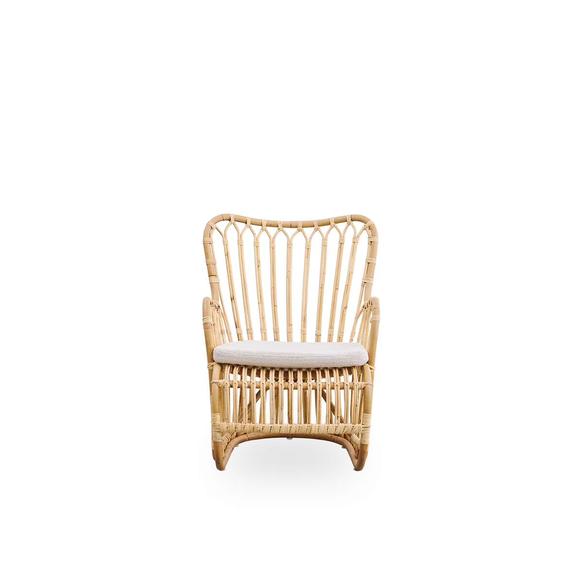 Sika Design Tulip Lounge Chair เก้าอี้พักผ่อนหวาย พร้อมเบาะผ้า