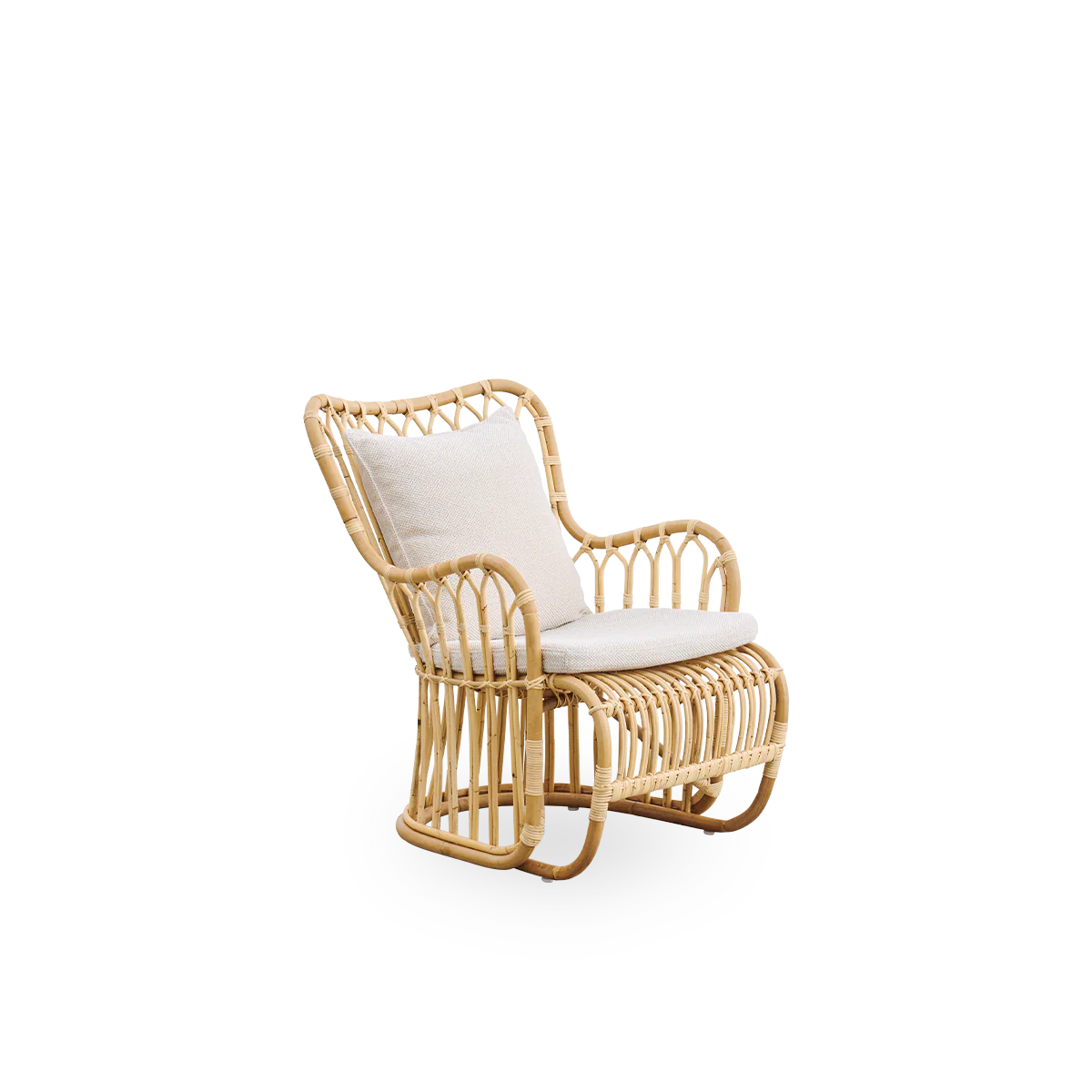 Sika Design Tulip Lounge Chair เก้าอี้พักผ่อนหวาย พร้อมเบาะผ้า
