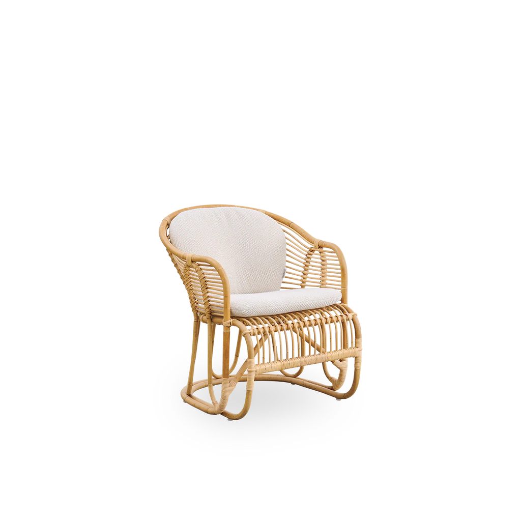 Sika Design Swing Lounge Chair เก้าอี้พักผ่อนหวาย พร้อมเบาะผ้า