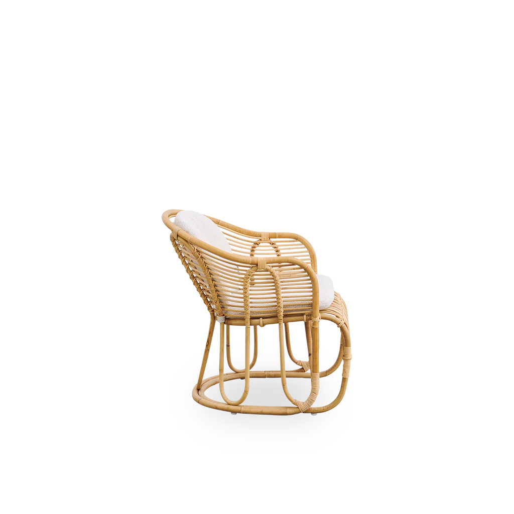 Sika Design Swing Lounge Chair เก้าอี้พักผ่อนหวาย พร้อมเบาะผ้า