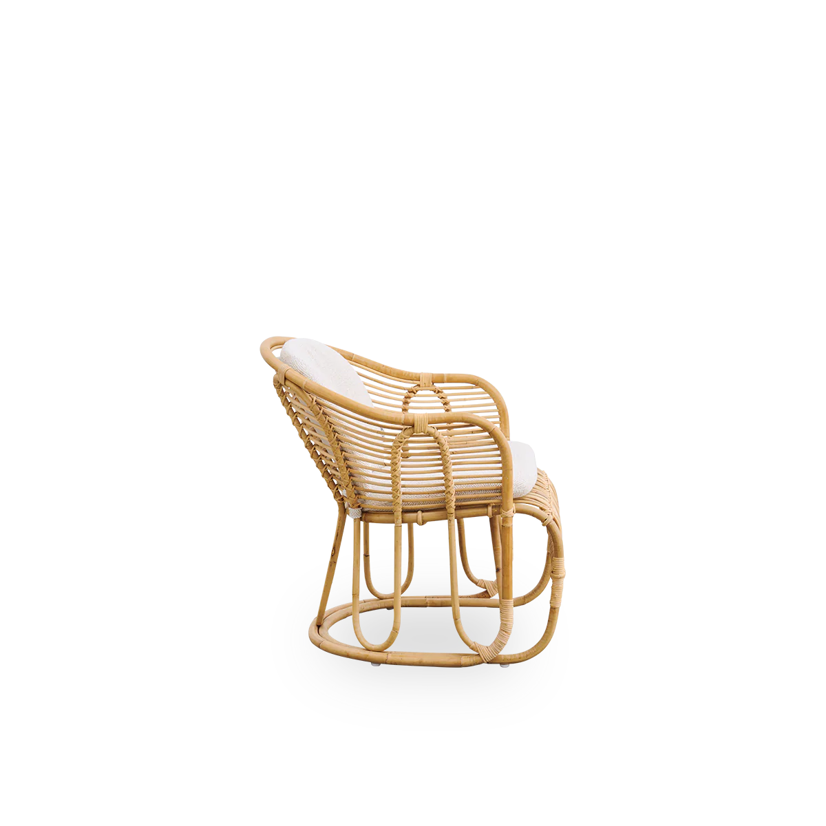 Sika Design Swing Lounge Chair เก้าอี้พักผ่อนหวาย พร้อมเบาะผ้า