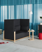 Karimoku New Standard Fence Sofa 2-Seater โซฟาพนักพิงสูงโครงไม้โอ๊คเบาะบุผ้า ออกแบบโดย Geckeler Michels