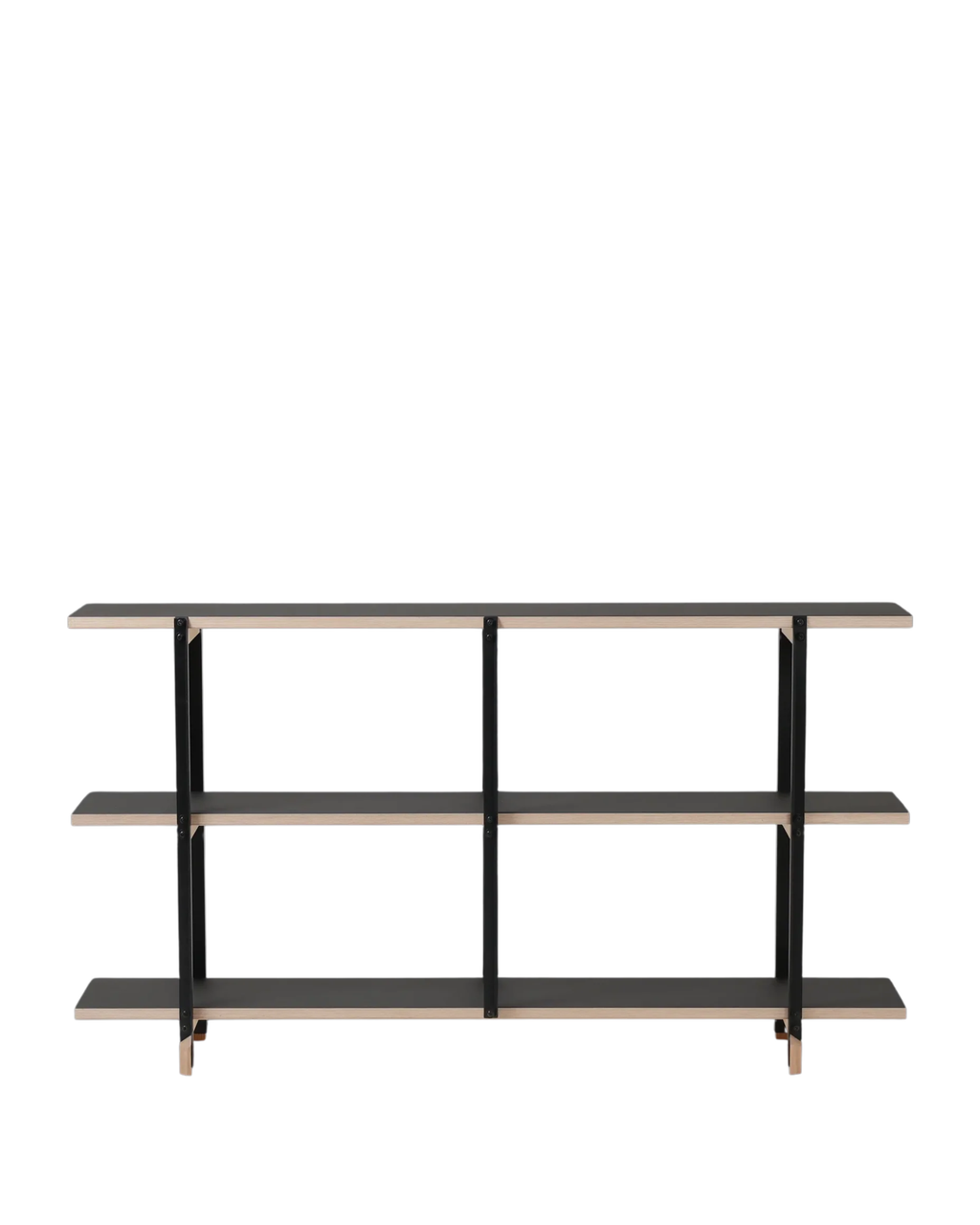 Ishinomaki Laboratory Kobo ST-Shelf ชั้นวางหนังสือโครงเหล็ก แผ่นชั้น linoleum ออกแบบโดย Keiji Ashizawa