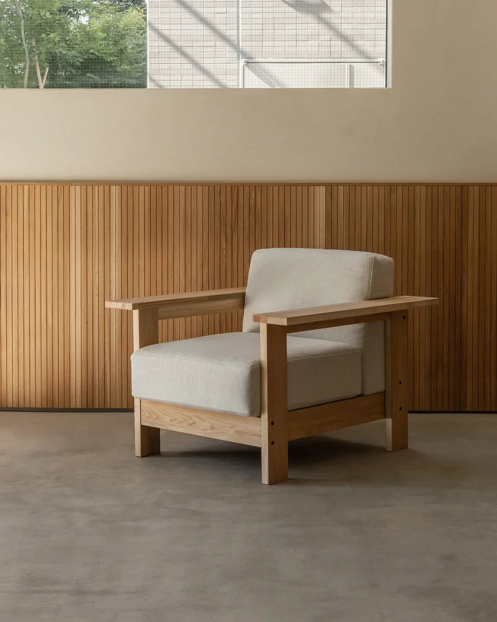 Ishinomaki Laboratory Kobo Sofa 1P Maker Pack โซฟาโครงไม้พร้อมเบาะผ้า ออกแบบโดย Keiji Ashizawa