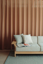 Ishinomaki Laboratory Sofa 3P โซฟากลางแจ้งโครงไม้ พร้อมเบาะผ้า ออกแบบโดย Keiji Ashizawa