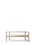 Nikari Konstruktio Bench ม้านั่ง birch, ash หรือ oak พร้อม option เบาะนั่ง ออกแบบโดย Kari Virtanen และ Johanna Gullichsen