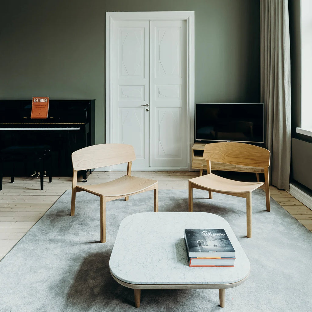 Made by Choice HALIKKO Lounge Chair เก้าอี้ lounge ไม้ solid oak หรือ ash พร้อมโครงสร้างเรียบง่ายแบบ 35 × 35 mm