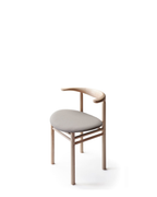 Nikari Linea RMT3 Dining Chair เก้าอี้ ash พร้อมพนักพิงโค้งและ upholstered seat ออกแบบโดย Rudi Merz