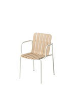 Very Good & Proper Latte Armchair เก้าอี้ outdoor มีที่วางแขน โครงเหล็ก ที่นั่ง biocomposite hemp และพลาสติกรีไซเคิล ออกแบบโดย AC/AL