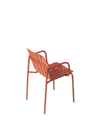 Very Good & Proper Latte Armchair เก้าอี้ outdoor มีที่วางแขน โครงเหล็ก ที่นั่ง biocomposite hemp และพลาสติกรีไซเคิล ออกแบบโดย AC/AL