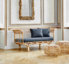 Sika Design Belladonna Sofa โซฟาหวาย พร้อมเบาะผ้า