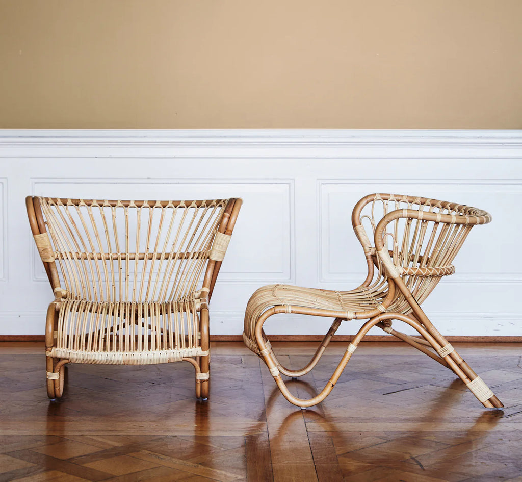 Sika Design Fox Lounge Chair เก้าอี้พักผ่อนหวาย พร้อมเบาะ