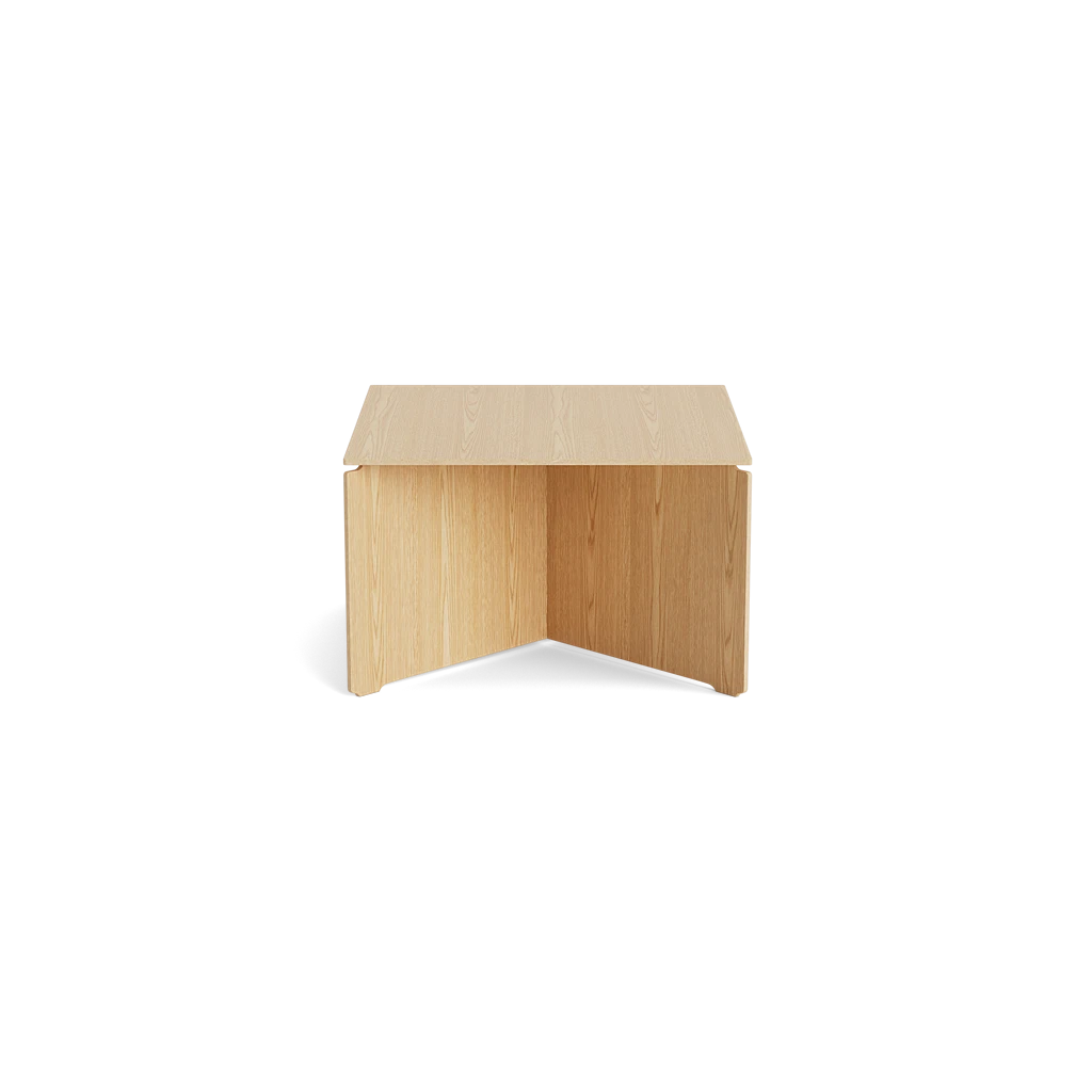 MAKE nordic CROSS Coffee Table โต๊ะกลางไม้โอ๊คดีไซน์โครงสร้างไขว้แบบมินิมอลสำหรับห้องนั่งเล่น ออกแบบโดย Esben Pilgaard Jørgensen