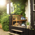 FDB Møbler M12 Sammen Bench with Backrest ม้านั่งไม้ teak สำหรับ 2 ที่นั่ง มีพนักพิง ออกแบบโดย Thomas E. Alken