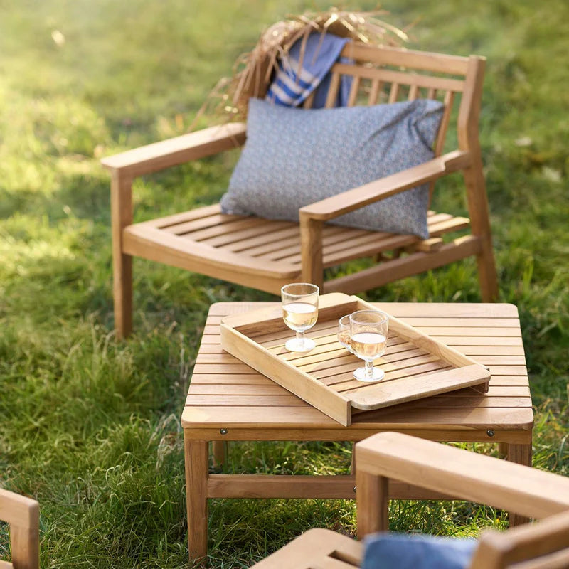 FDB Møbler M19 Sammen Lounge Table โต๊ะ outdoor ไม้ teak มีทั้งแบบเตี้ยและแบบมาตรฐาน ออกแบบโดย Thomas E. Alken