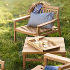 FDB Møbler M19 Sammen Lounge Table โต๊ะ outdoor ไม้ teak มีทั้งแบบเตี้ยและแบบมาตรฐาน ออกแบบโดย Thomas E. Alken