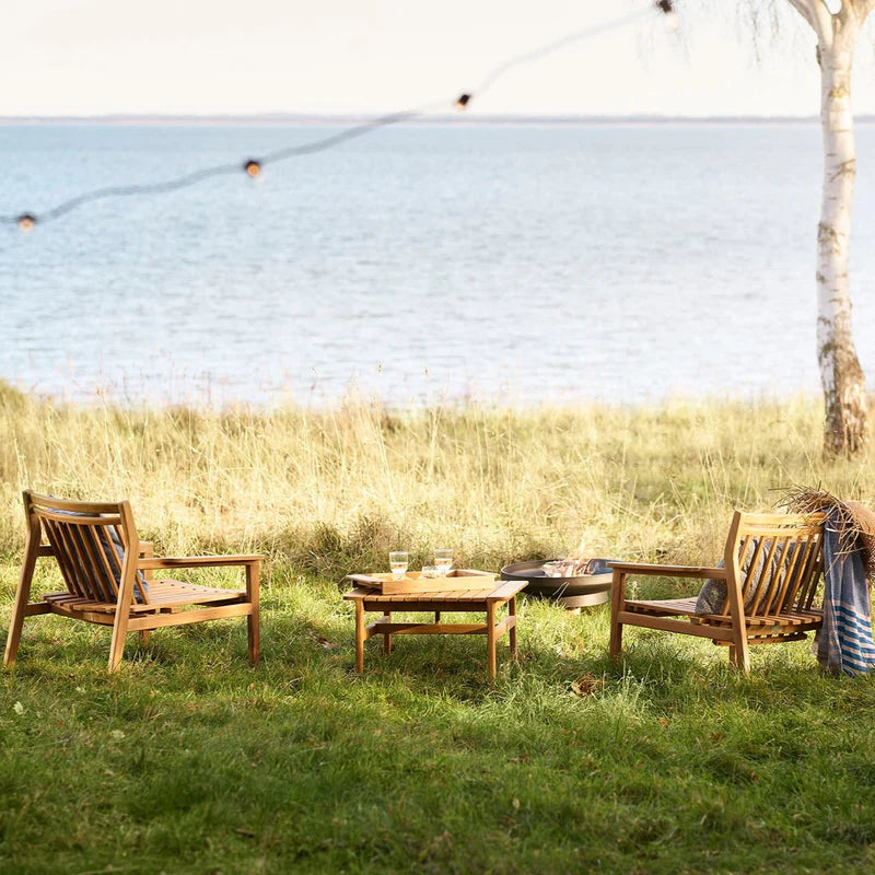 FDB Møbler M19 Sammen Lounge Table โต๊ะ outdoor ไม้ teak มีทั้งแบบเตี้ยและแบบมาตรฐาน ออกแบบโดย Thomas E. Alken
