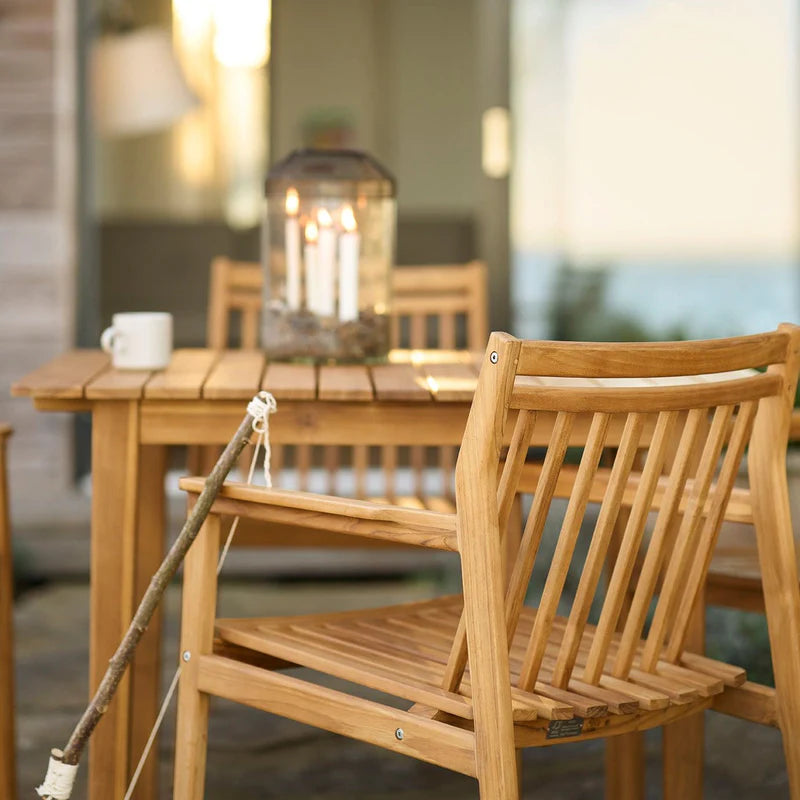 FDB Møbler M3 Sammen Garden Table โต๊ะ outdoor ขนาดเล็กไม้ teak ออกแบบโดย Thomas E. Alken