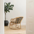 Sika Design Swing Lounge Chair เก้าอี้พักผ่อนหวาย พร้อมเบาะผ้า