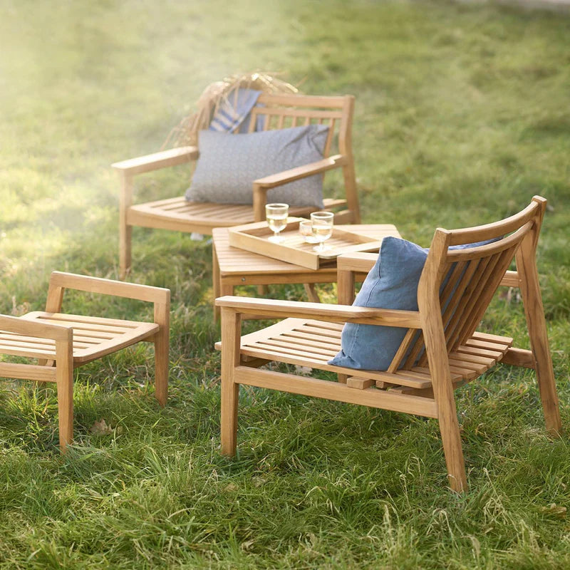 FDB Møbler M6 Sammen Lounge Chair เก้าอี้ outdoor ไม้ teak แบบเอนนั่ง ออกแบบโดย Thomas E. Alken