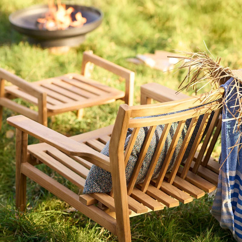 FDB Møbler M6 Sammen Lounge Chair เก้าอี้ outdoor ไม้ teak แบบเอนนั่ง ออกแบบโดย Thomas E. Alken