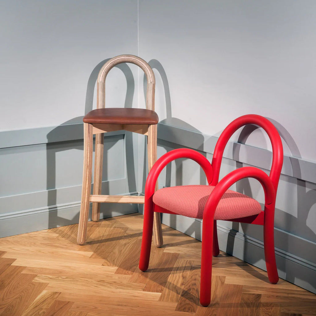 Made by Choice GOMA Armchair เก้าอี้ armchair birch plywood รูปทรง solid และ curved geometry ออกแบบโดย Thomas Sandell
