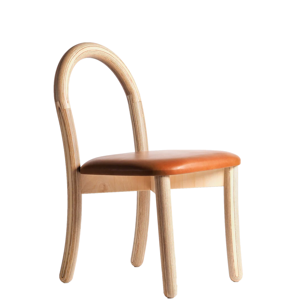 Made by Choice GOMA Dining Chair เก้าอี้ plywood พร้อมเบาะหนัง natural leather ออกแบบโดย Thomas Sandell
