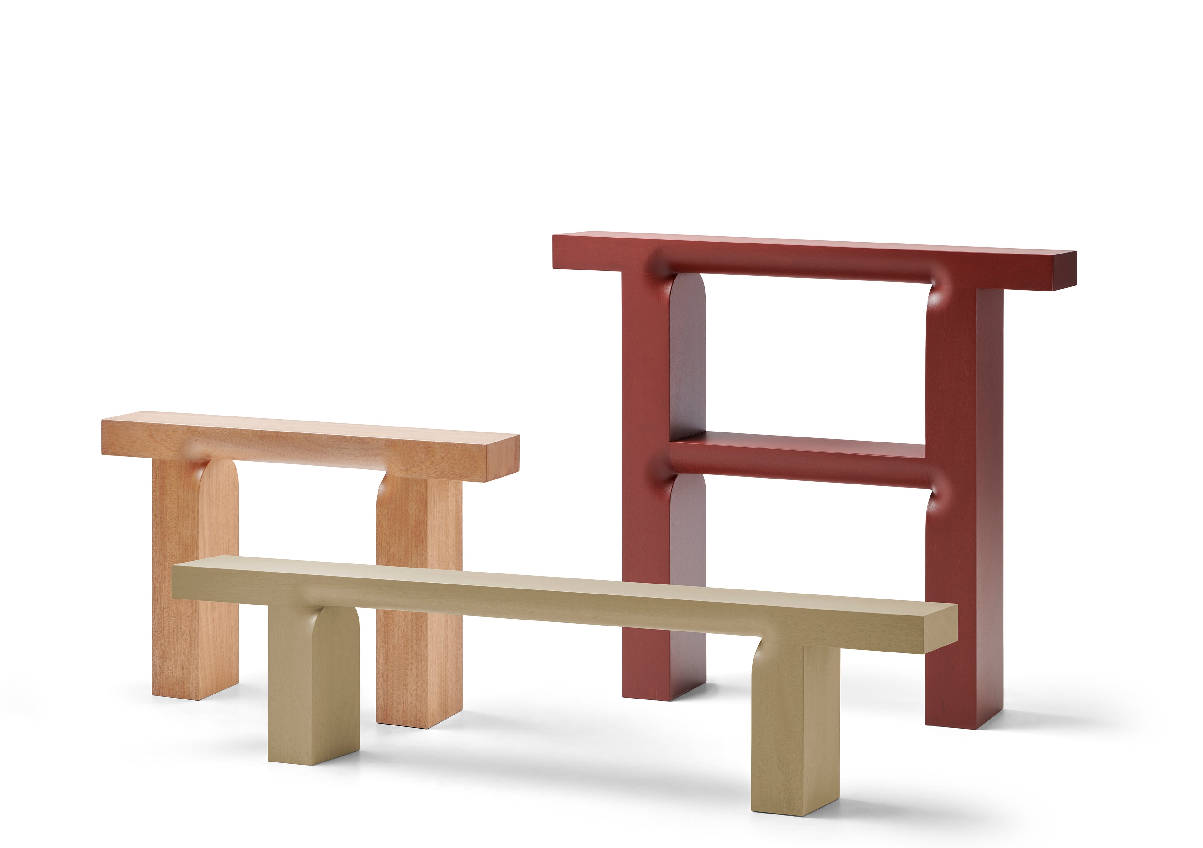 Mattiazzi OTO โต๊ะโครงไม้ Okoumé สำหรับพื้นที่ภายในร่วมสมัย