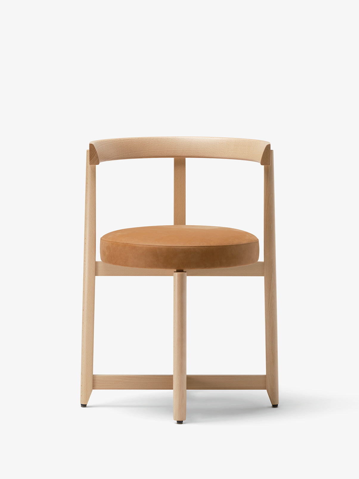 Mattiazzi APSIS Armchair เก้าอี้พักแขนโครงไม้ beech / walnut พร้อมเบาะบุและพนักพิงโค้ง สำหรับโต๊ะอาหาร คาเฟ่ ร้านอาหาร และพื้นที่ภายในร่วมสมัย