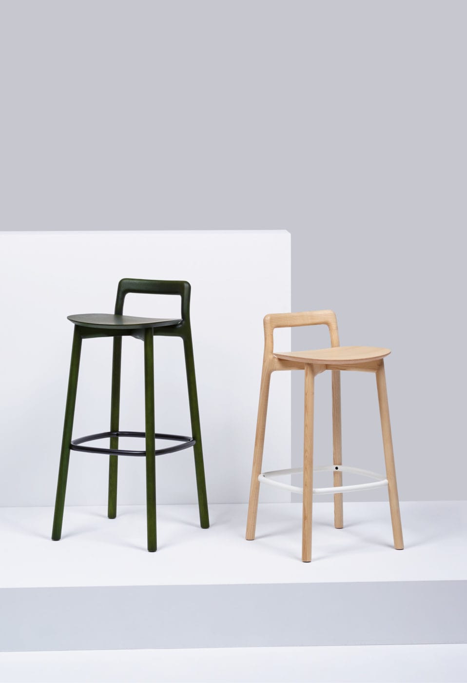 Mattiazzi MC2 BRANCA Counter / Bar Stool สตูลไม้ ash ออกแบบโดย Sam Hecht & Kim Colin