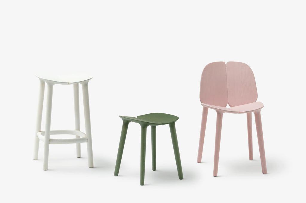 Mattiazzi MC3 OSSO Low Stool สตูลไม้ ash หรือ oak ดีไซน์ organic ออกแบบโดย Ronan & Erwan Bouroullec
