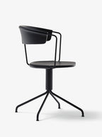 Mattiazzi MC9 UNCINO Version A เก้าอี้ไม้พร้อมฐาน swivel metal ออกแบบโดย Ronan & Erwan Bouroullec