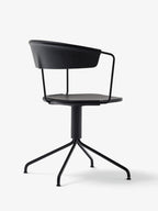 Mattiazzi MC9 UNCINO Version A เก้าอี้ไม้พร้อมฐาน swivel metal ออกแบบโดย Ronan & Erwan Bouroullec