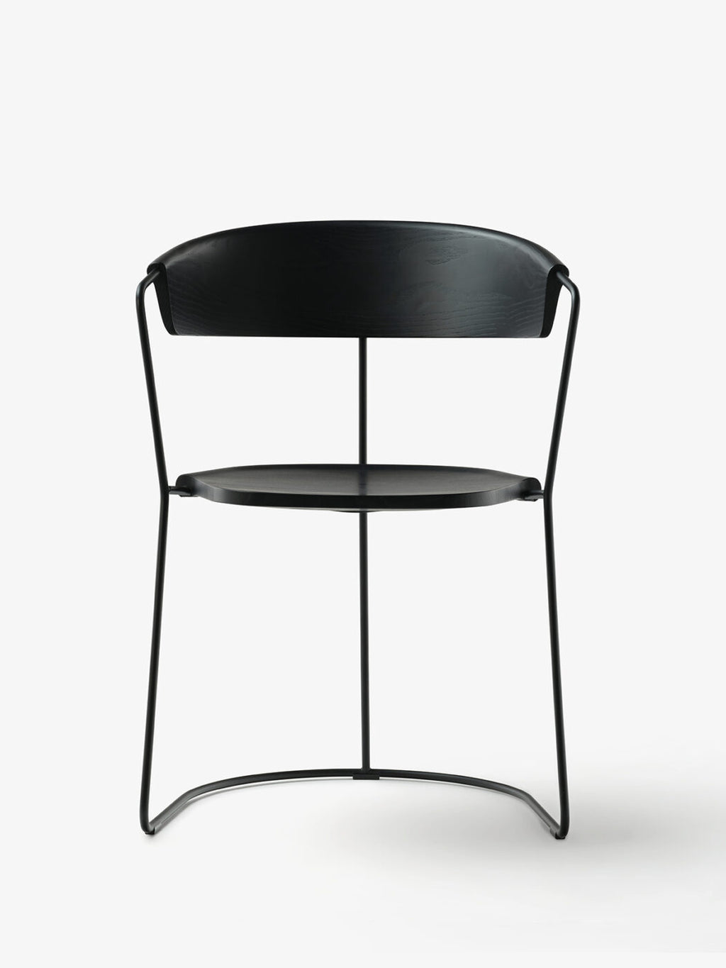 Mattiazzi MC9 UNCINO Version C เก้าอี้ไม้ ash พร้อมโครง metal sled base ออกแบบโดย Ronan & Erwan Bouroullec