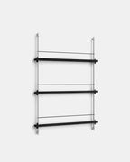 ชั้นวางของจาก MOEBE ดีไซน์เรียบง่ายแบบสแกนดิเนเวีย ปรับเปลี่ยนได้ตามพื้นที่และการใช้งาน ผลิตจากไม้โอ๊กแท้และโครงเหล็กเคลือบสีพาวเดอร์ แบบโมดูลาร์ปรับเพิ่มช่องหรือทำเต็มผนังได้ ใช้ชั้นไม้โอ๊ควีนียร์ FSC นำเข้าโดย Old Pine Trees.