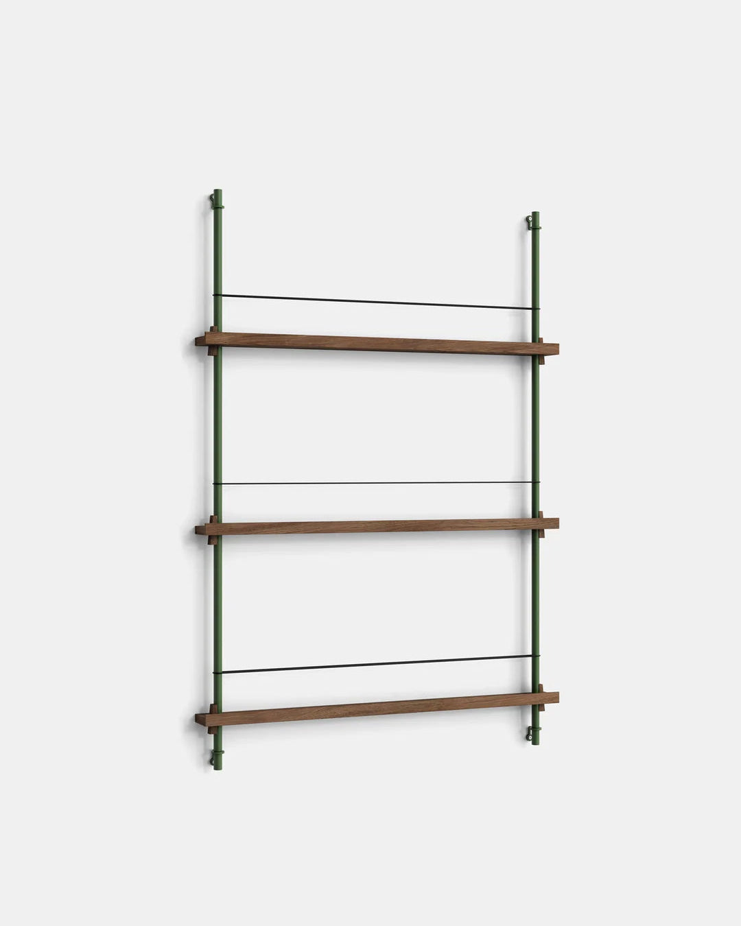 ชั้นวางของจาก MOEBE ดีไซน์เรียบง่ายแบบสแกนดิเนเวีย ปรับเปลี่ยนได้ตามพื้นที่และการใช้งาน ผลิตจากไม้โอ๊กแท้และโครงเหล็กเคลือบสีพาวเดอร์ แบบโมดูลาร์ปรับเพิ่มช่องหรือทำเต็มผนังได้ ใช้ชั้นไม้โอ๊ควีนียร์ FSC นำเข้าโดย Old Pine Trees.