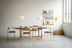 MOEBE Offset Chair เก้าอี้โครงเหล็กดีไซน์มินิมอล ที่นั่งไม้โอ๊ค จากแบรนด์ MOEBE