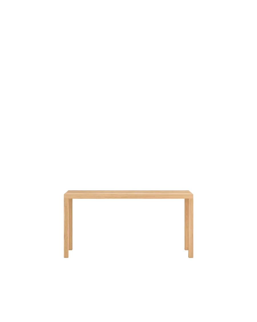 MOEBE Peg Bench ม้านั่งไม้ oak ประกอบด้วย peg มีช่องจับตรงกลาง ออกแบบโดย MOEBE