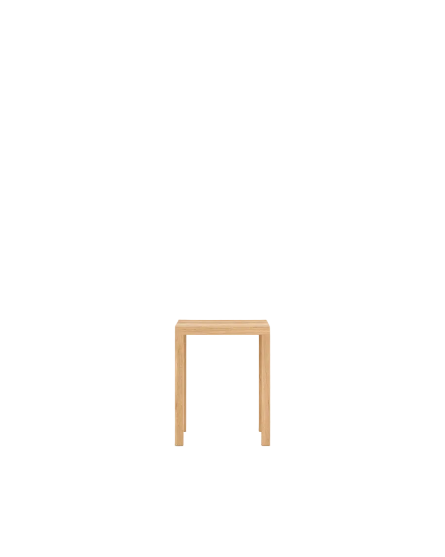 MOEBE Peg Step Stool สตูลไม้ oak ใช้เป็น step ได้ มีช่องจับตรงกลาง ออกแบบโดย MOEBE