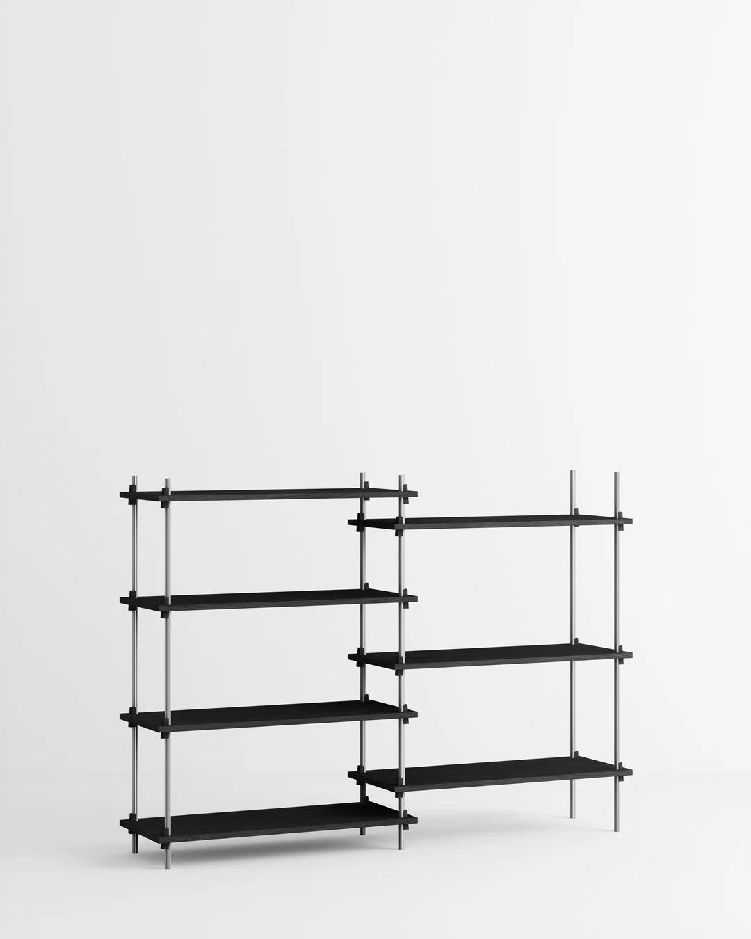 ชั้นวางของ ชั้นเก็บของ ชั้นวางตกแต่งบ้าน ชั้นจัดแสดงของสะสม ชั้นจัดระเบียบ และชั้นโชว์ของจาก MOEBE ดีไซน์เรียบง่ายแบบสแกนดิเนเวีย ปรับเปลี่ยนได้ตามพื้นที่และการใช้งาน ผลิตจากไม้โอ๊กแท้และเหล็กเคลือบสีพาวเดอร์ สะท้อนแนวคิดของ Old Pine Trees เรื่องความงามที่ใช้งานได้จริงและอยู่กับเราได้นาน