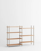 ชั้นวางของ ชั้นเก็บของ ชั้นวางตกแต่งบ้าน ชั้นจัดแสดงของสะสม ชั้นจัดระเบียบ และชั้นโชว์ของจาก MOEBE ดีไซน์เรียบง่ายแบบสแกนดิเนเวีย ปรับเปลี่ยนได้ตามพื้นที่และการใช้งาน ผลิตจากไม้โอ๊กแท้และเหล็กเคลือบสีพาวเดอร์ สะท้อนแนวคิดของ Old Pine Trees เรื่องความงามที่ใช้งานได้จริงและอยู่กับเราได้นาน